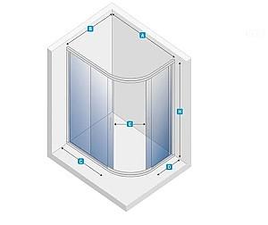 Cabina de dus New Trendy Maxima 100x80x195 Sliding K-0577