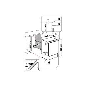 Frigider incorporabil Whirlpool WBUL021