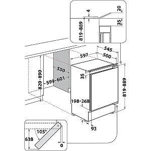 Congelator incorporabil Whirlpool WBUFZ011