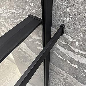 Paravan de dus Linia H2O Lino 1000x2000 Negru