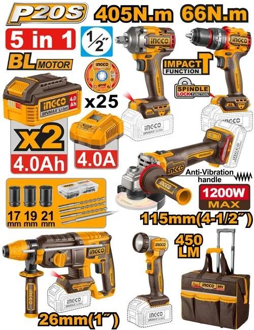 Set de scule electrice INGCO CKLI20595