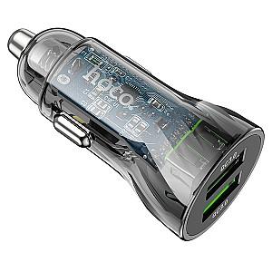 Incarcator auto HOCO Z47 Transparent Discovery