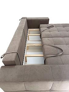 Canapea coltar StarM Neo2 (2.52x1.63 m / 2x1.63 m) Velur Maro