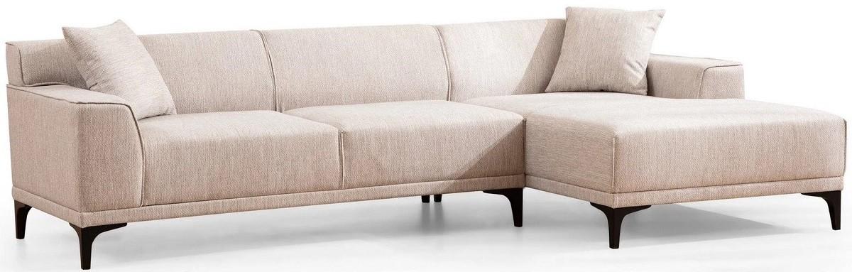Canapea coltar Trendy Petra R Corner Alb