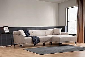 Canapea coltar Trendy Petra R Corner Alb