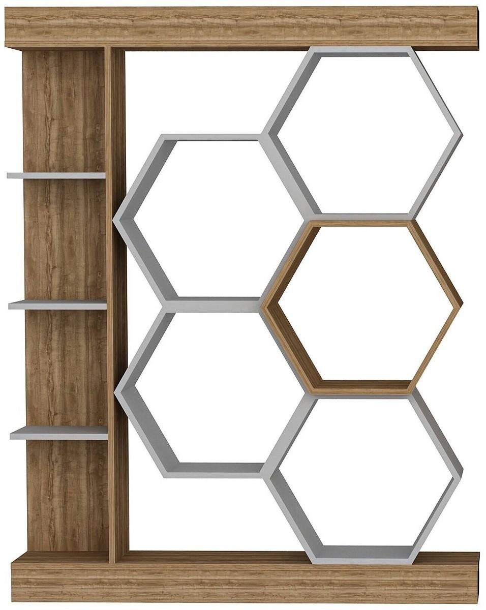 Etajera Trendy Sueno Alb/Nuc (Maro)