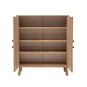 Comoda Trendy Multilux Saka Sonoma/Verde/Galben