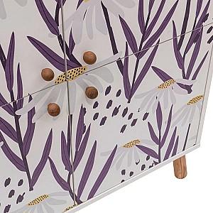 Comoda Trendy Multilux Daisy Alb/Violet/Liliac