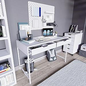 Masa de birou Trendy Duru 1600-47 Alb