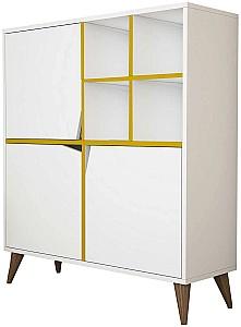 Dulap de baie Trendy Puls Alb/Galben