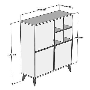 Comoda Trendy Puls Nuc (Maro)/Alb