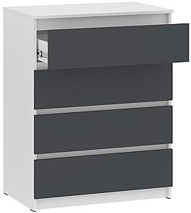 Comoda Pehotin NS-4 Alb / Antracit
