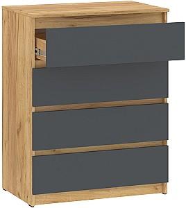 Comoda Pehotin NS-4 Stejar Taho / Antracit