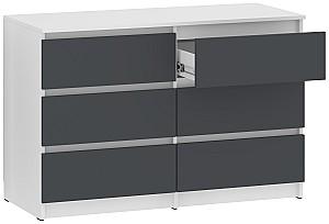 Comoda Pehotin NS-6 Alb / Antracit