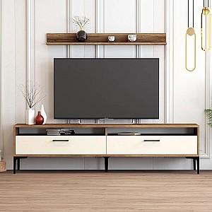 Tumba pentru televizor Trendy Istanbul Nuc (Maro)/Crem (Bej)