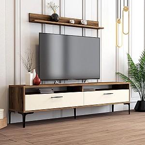 Tumba pentru televizor Trendy Istanbul Nuc (Maro)/Crem (Bej)