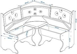 Coltar bucatarie Pehotin Boyarin (set) Kraft / Gri