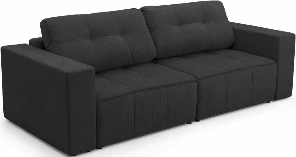 Canapea Aurus Harmony Neo 250 cm (tick-tac) Negru