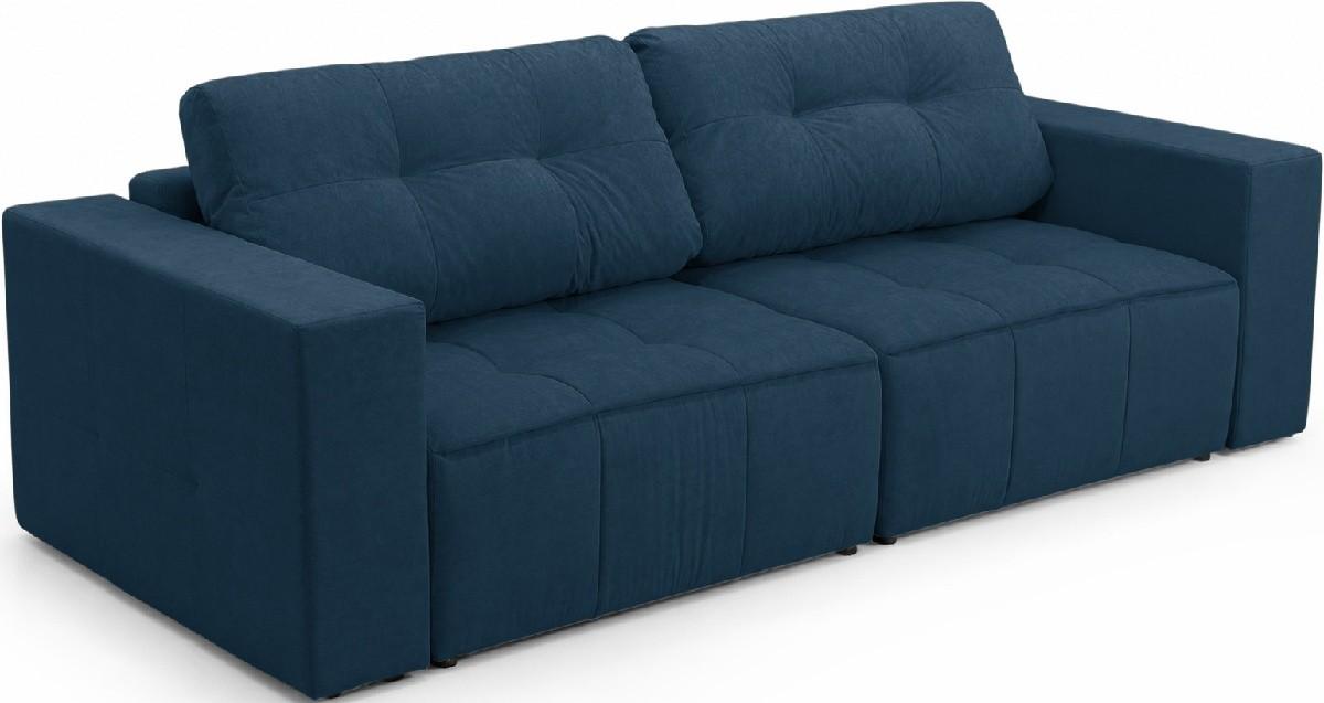 Canapea Aurus Harmony Neo 250 cm (tick-tac) Albastru Inchis