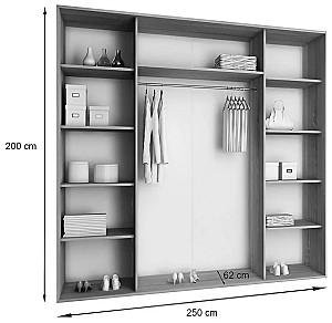 Dulap-cupe Prime Furniture Top 23 Plus 250 Alb