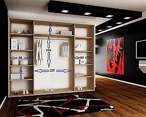 Dulap-cupe Prime Furniture Top 23 Plus 250 Alb