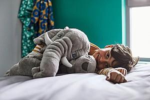 Jucarie de plus IKEA Jattestor Elefant 60cm Gri