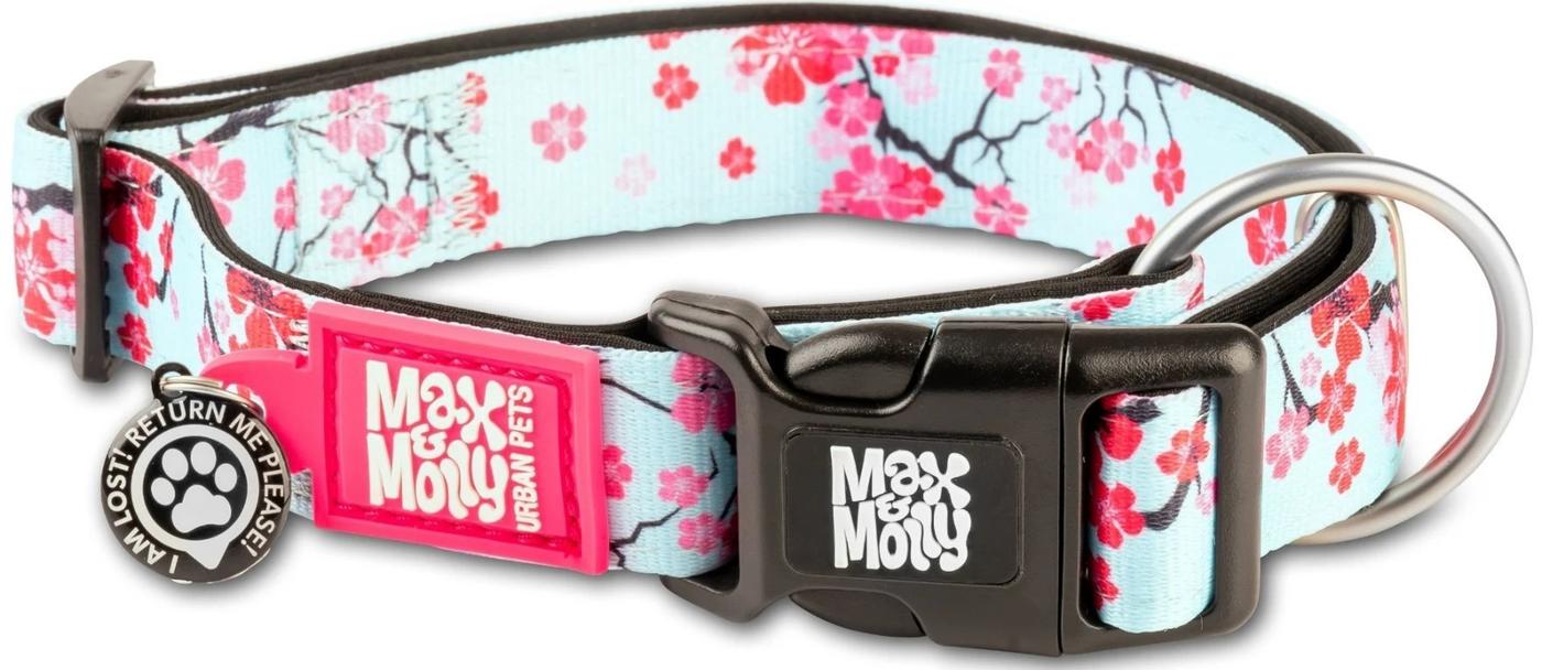 Zgarda pentru caini Max & Molly Smart ID Cherry Bloom 197084 L