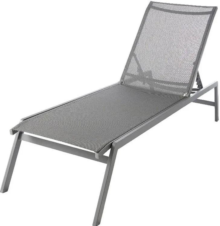 Sezlong GoodHome Batz Steel Gray