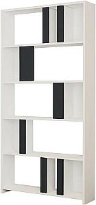 Etajera Mirage Meble Lima Alb/Antracit (Gri)