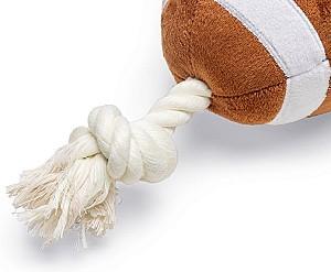 Jucarie pentru caine Beeztees Rugby Ball with Rope (626966)