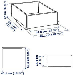 Dulap IKEA Pax 3 usi/rafturi/bare/sertare 150x60x201 Alb