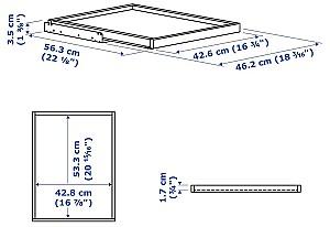 Dulap IKEA Pax 3 usi/rafturi/bare/sertare 150x60x201 Alb