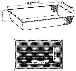 Dulap IKEA Pax 3 usi/rafturi/bare/sertare 150x60x201 Alb