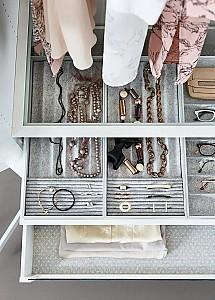 Dulap IKEA Pax 3 usi/rafturi/bare/sertare 150x60x201 Alb