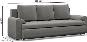 Canapea Magnifico Meble Foresta Lawa 9/Real 11 Gri deschis/Negru