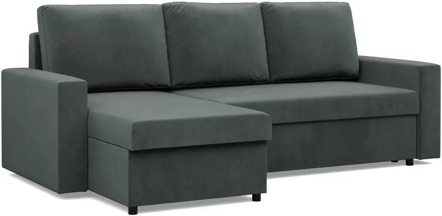 Canapea coltar Magnifico Meble Neo LL Straight Bonell Kronos 34 Gri inchis