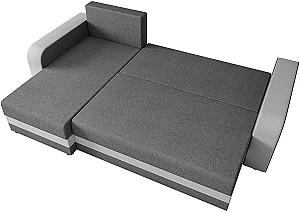 Canapea coltar Space Meble Hewlet Bis Sawana 05/Sawana 14 Gri inchis/Negru
