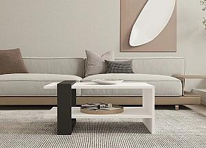 Masuta de cafea, reviste Hanah Home Funda Anthracite White