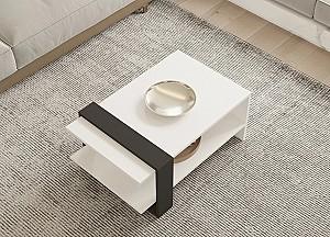Masuta de cafea, reviste Hanah Home Funda Anthracite White
