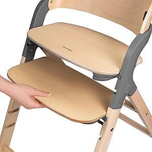 Scaun de masa multifunctional Lionelo Megan Grey Wood