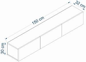 Tumba pentru televizor Hanah Home West White