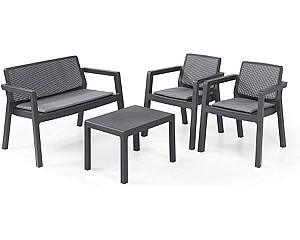 Set mobila de gradina Andrimar Grup Set mobila 4ps (masa+fotoliu ) plastic