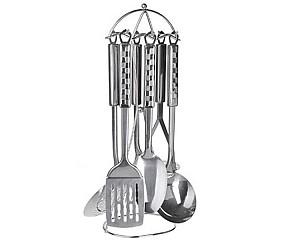 Set ustensile de bucatarie Andrimar Grup set pentru bucatarie pe suport din inox XH00098