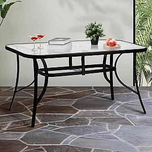 Masa de gradina MultiGarden SC-094-120 120x70 Negru/Transparent