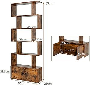 Etajera Costway CB10422CF Brown