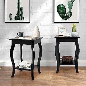 Noptiera Costway HW65646BK-2 Negru