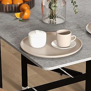 Masa HomCom 83A-049V80GY 26/120x80x73cm Gri/Negru
