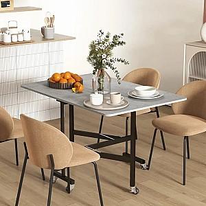 Masa HomCom 83A-049V80GY 26/120x80x73cm Gri/Negru