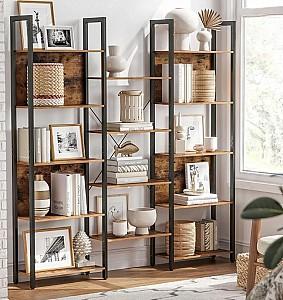 Etajera Vasagle LLS107B01 Rustic Brown/Black