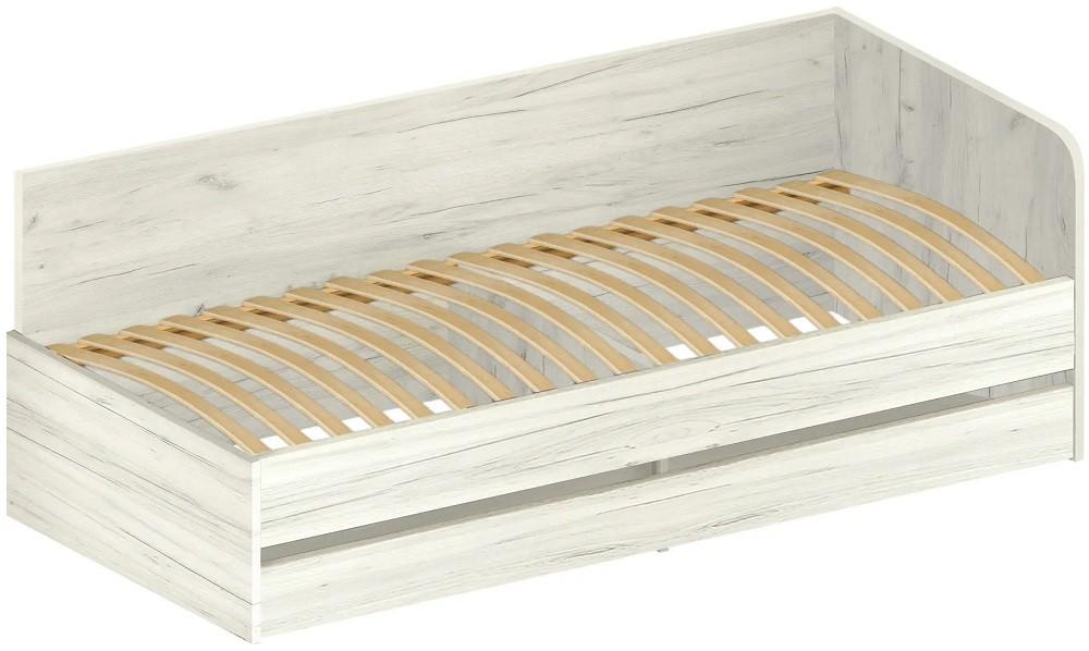 Pat copii Modern Komfi 90x200 Stejar Craft Alb